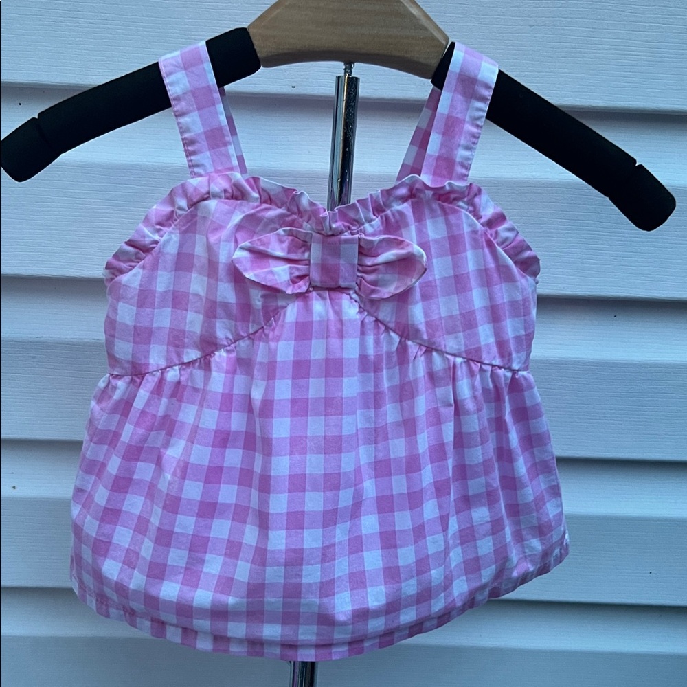 Janie and Jack Pink Checkered Camisole